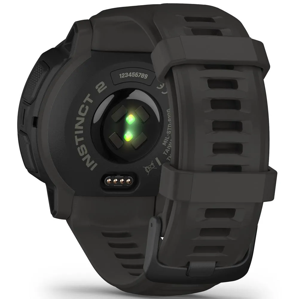 Garmin Instinct 2 Solar Smartwatch, Graphite   Accessories Bundle