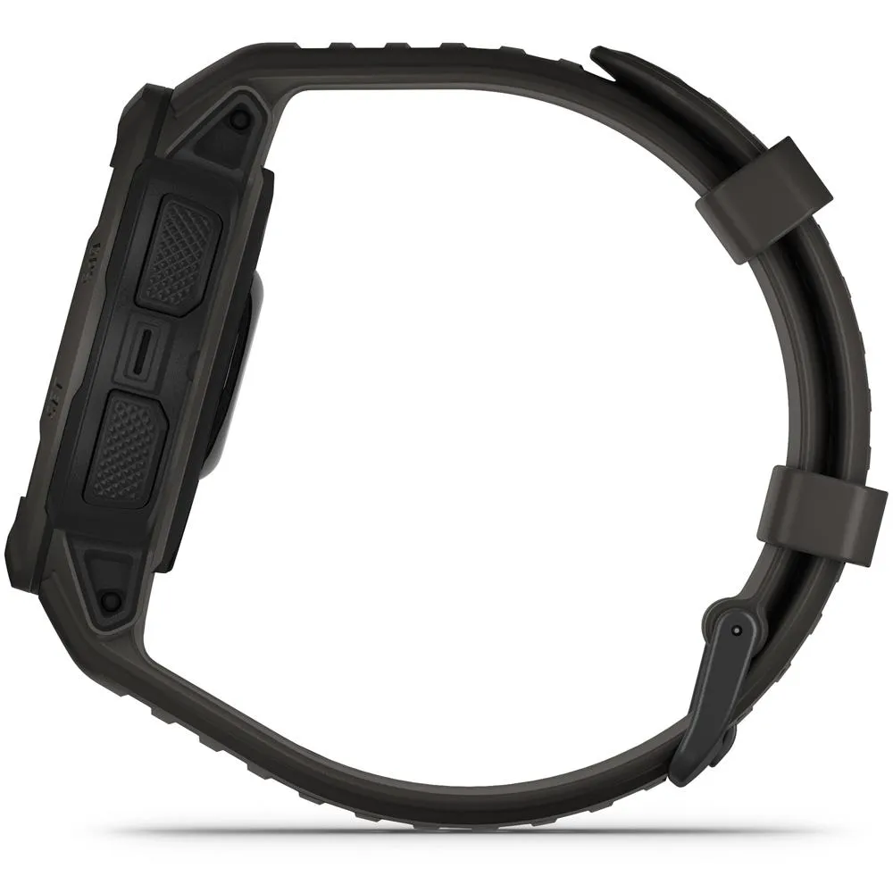 Garmin Instinct 2 Solar Smartwatch, Graphite   Accessories Bundle