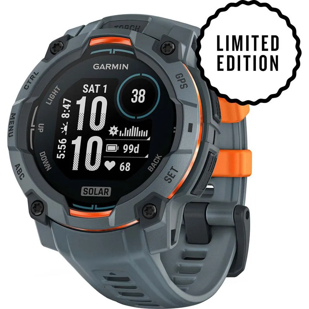 Garmin Instinct 3 45 mm GPS Smartwatch SOLAR Twilight with Accessories Bundle