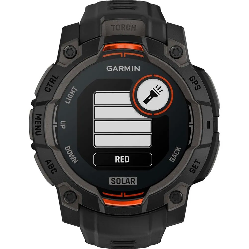 Garmin Instinct 3 45mm GPS Smartwatch, SOLAR   2x Protector   2 Yr Warranty Bundle