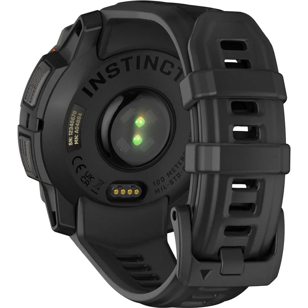 Garmin Instinct 3 45mm GPS Smartwatch, SOLAR   2x Protector   2 Yr Warranty Bundle
