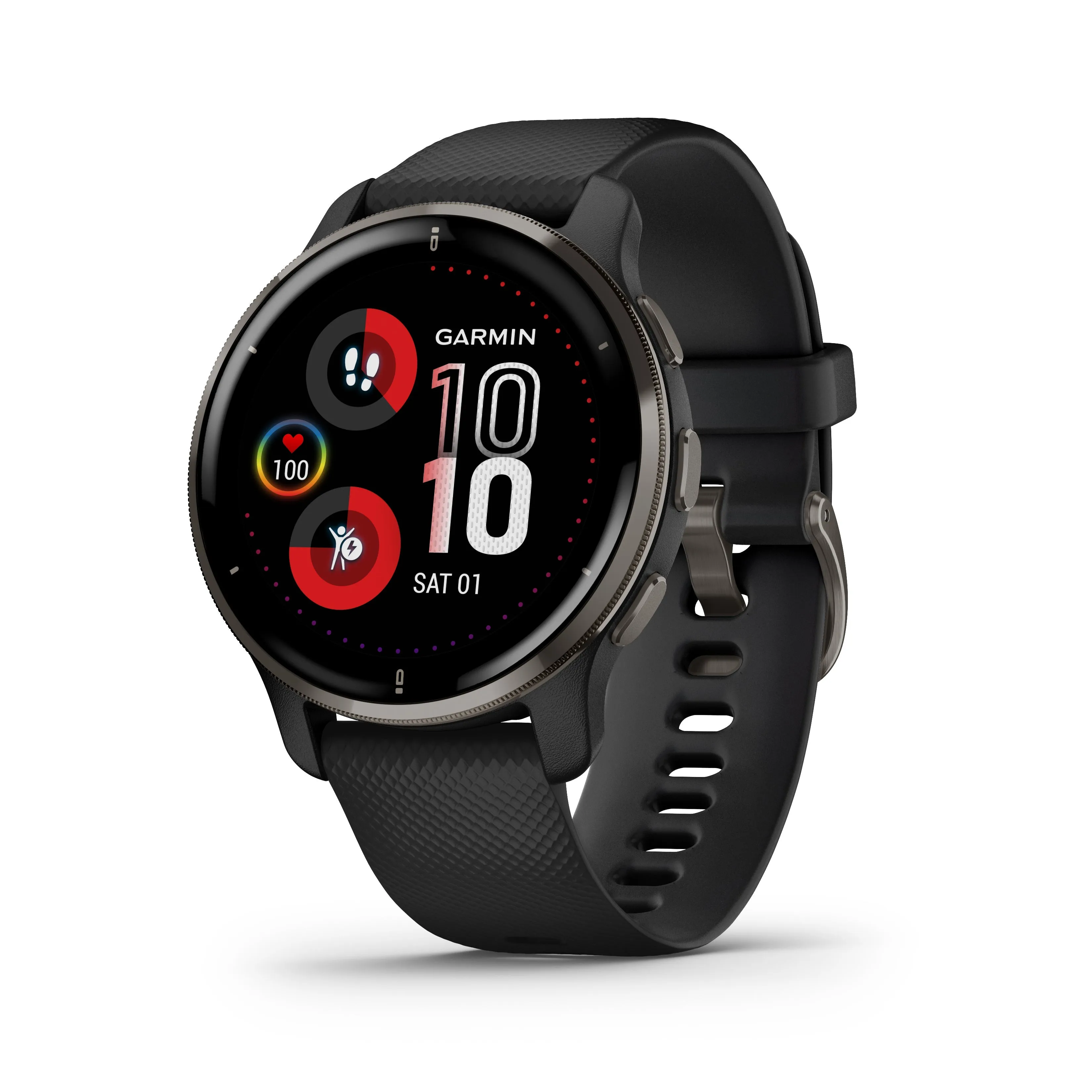 Garmin Venu 2 Plus GPS Multisport Smartwatch with Call and Text, Music with Wearable4U 3 Straps Bundle