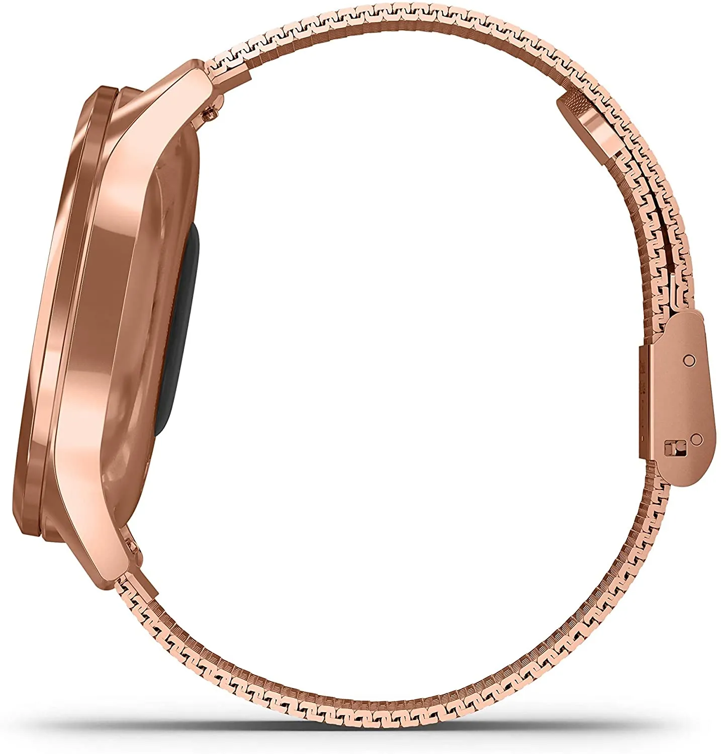 Garmin Vivomove 3 Luxe, Hybrid Smartwatch with Black Earbuds Bundle (18K Rose Gold/Black, Milanese)