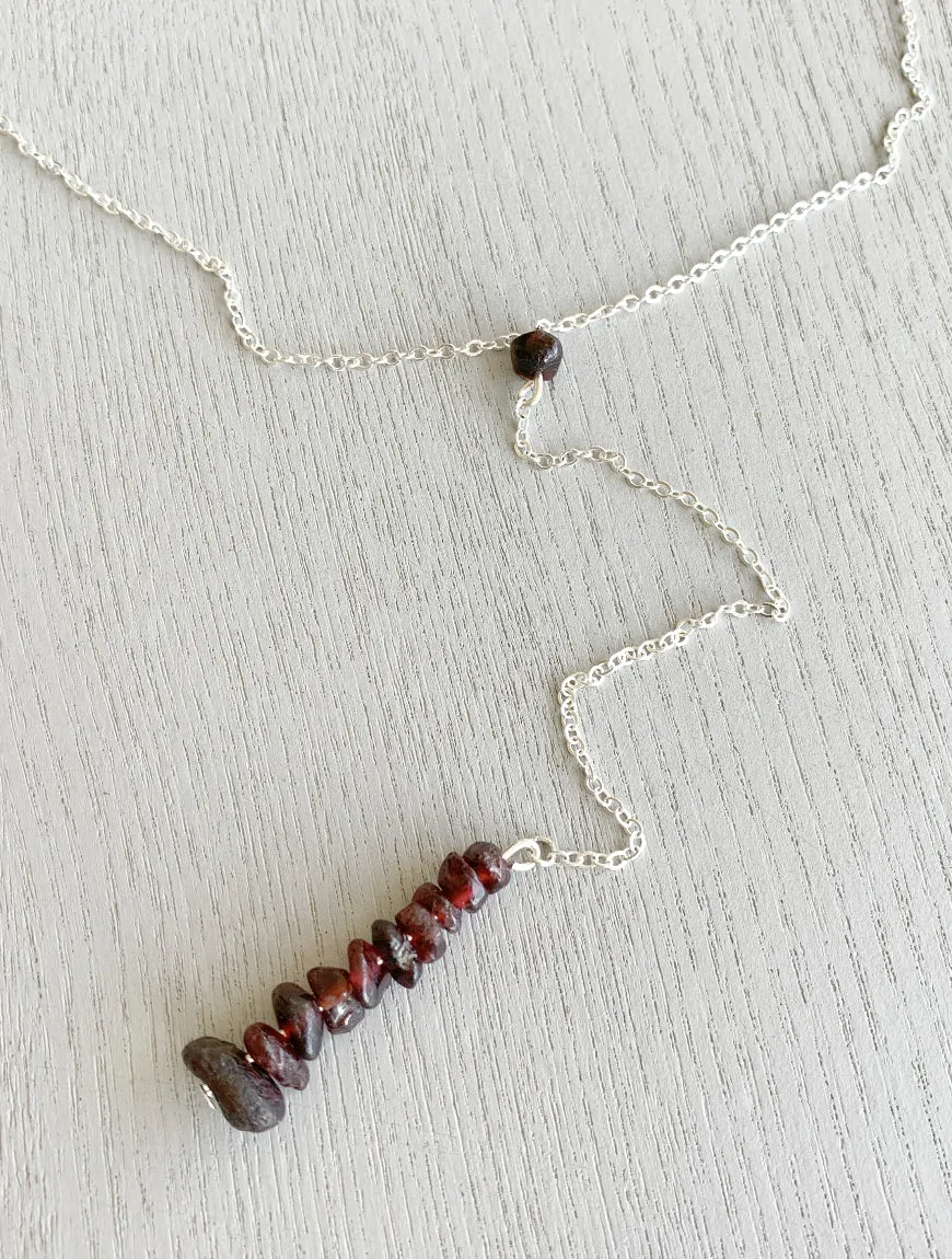 Garnet Crystal Necklace