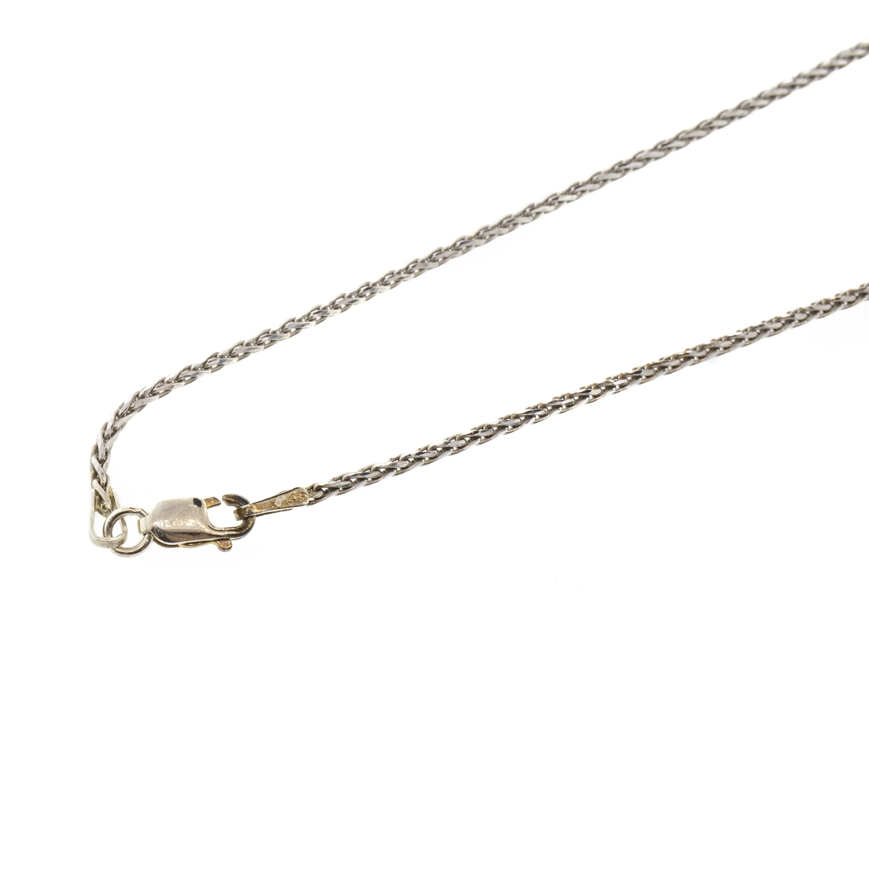Georgian Silver & 14K Yellow Gold Diamond Brooch Necklace