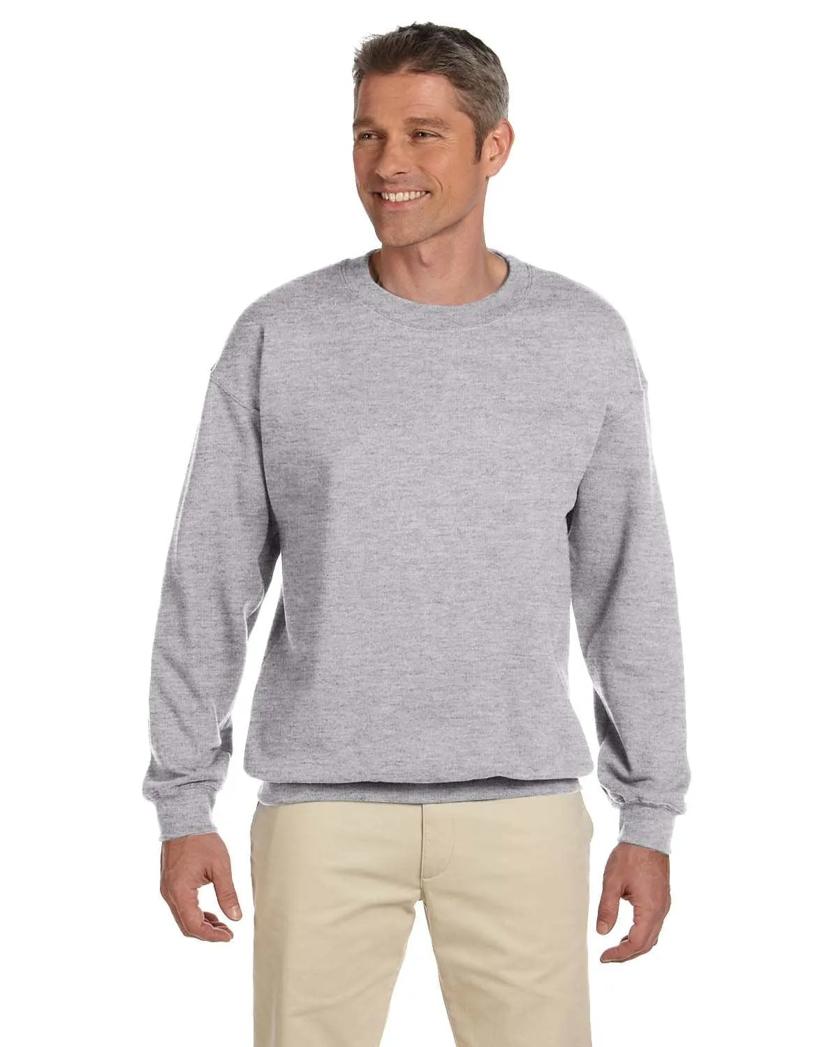 Gildan Lightweight 50/50 Crewneck Sweatshirt | Sport Grey