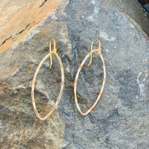 Gold Marquis Earrings
