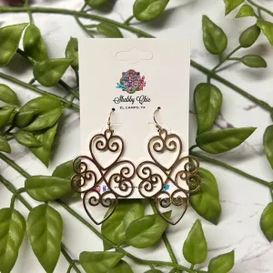 Gorgeous Scrolly Earrings - Gold