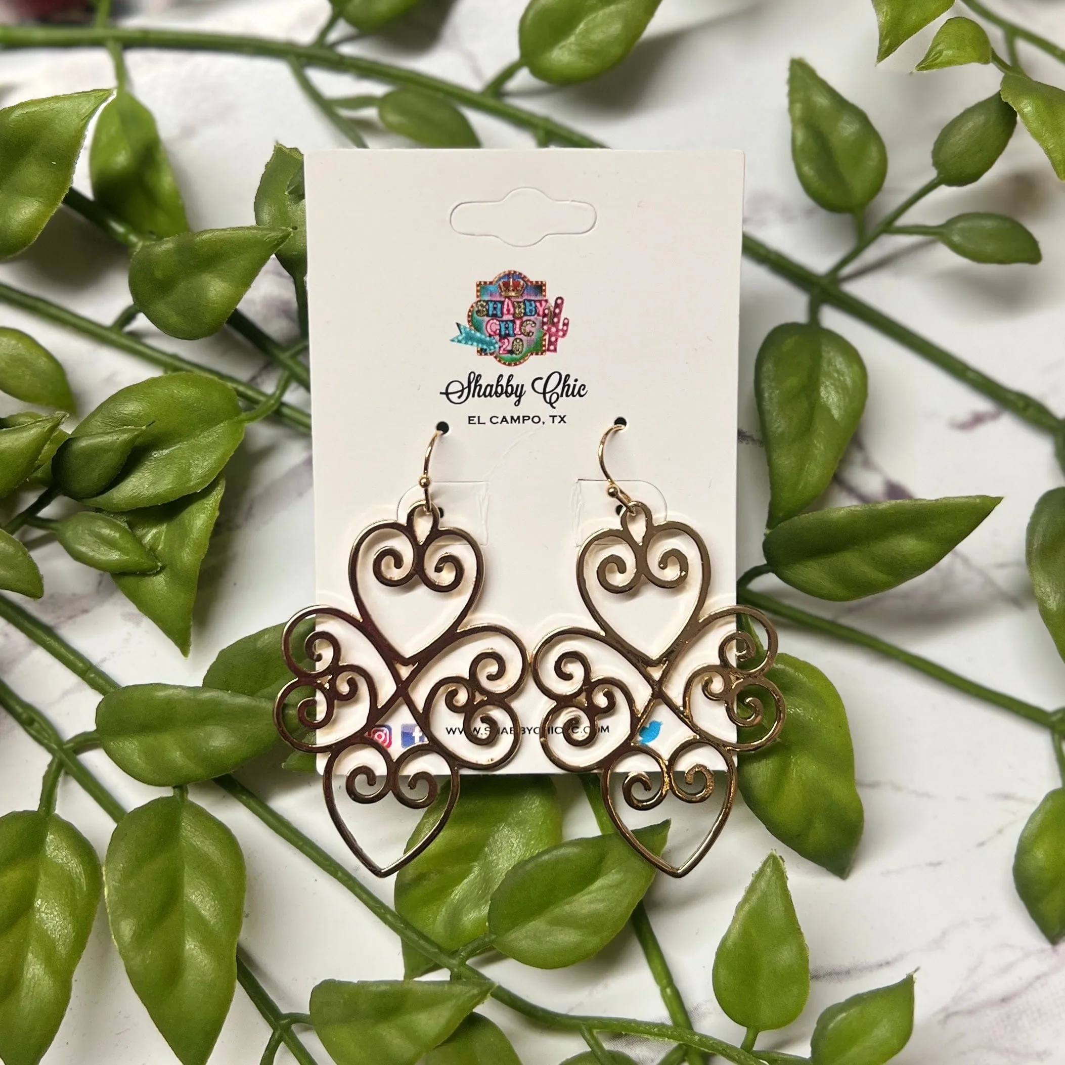 Gorgeous Scrolly Earrings - Gold