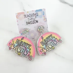 Happy Teacher Earrings