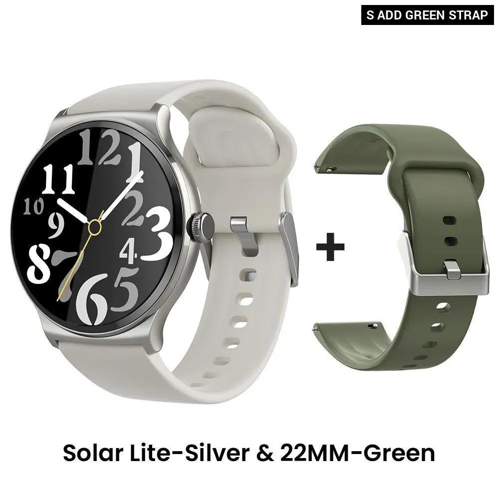 Heart Rate Blood Oxygen Monitoring 100  Workout Modes Solar Lite Smart Watch