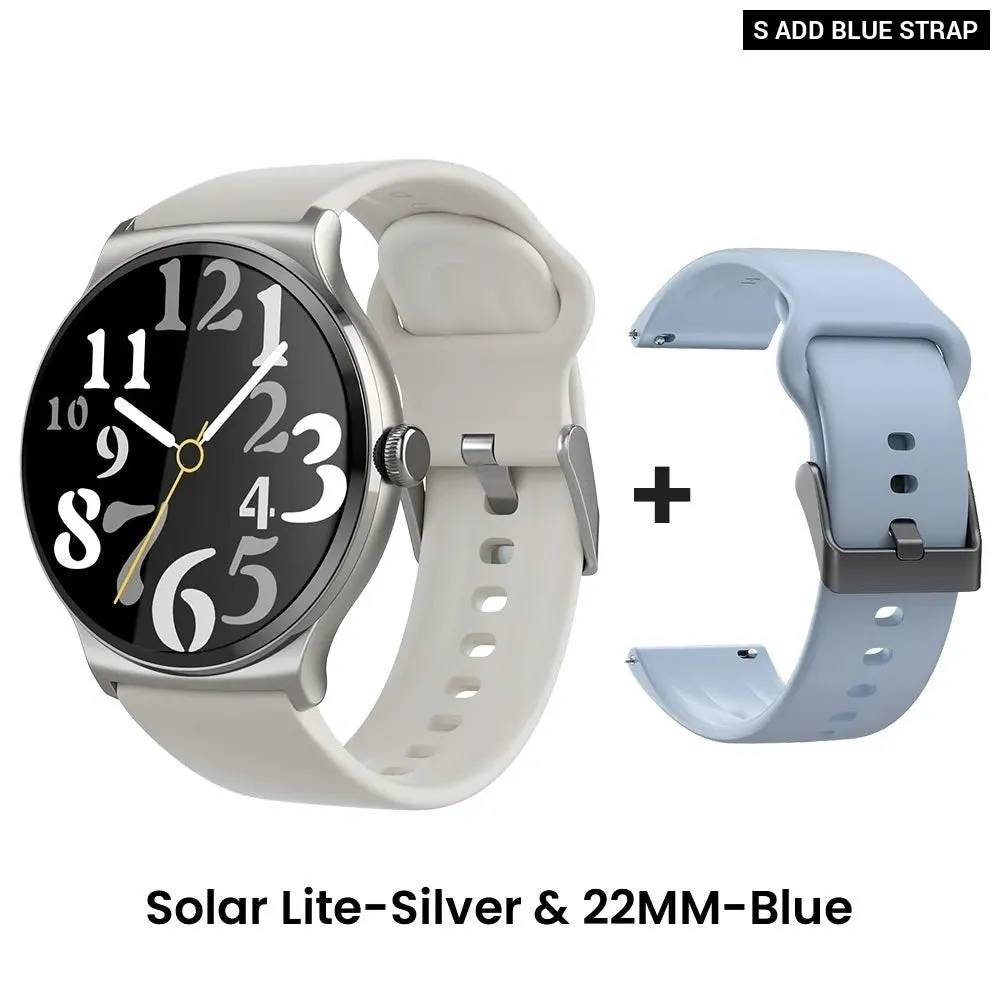 Heart Rate Blood Oxygen Monitoring 100  Workout Modes Solar Lite Smart Watch