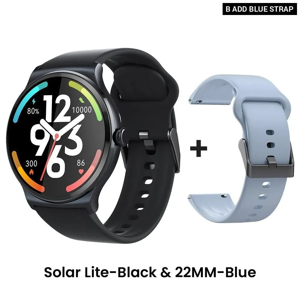 Heart Rate Blood Oxygen Monitoring 100  Workout Modes Solar Lite Smart Watch