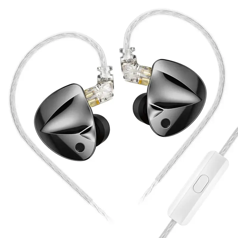 HiFi Bass Earphones - Monitor Earbuds with 4-Level Tuning Switch, Sport Stereo Sound, Noise Reduction Headset