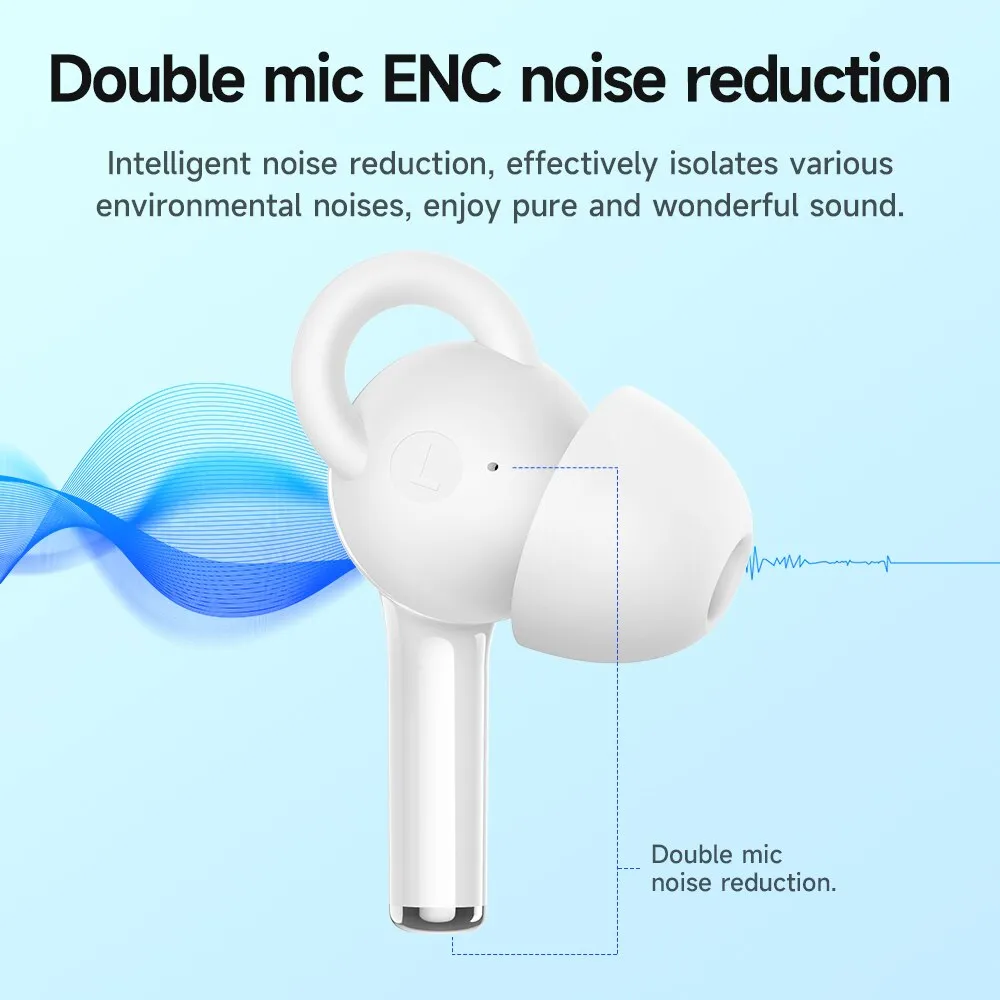 HOCO True TWS Wireless Bluetooth 5.3 Earphones ENC Noise Cancelling bass Gaming Sports earbuds Headphones Touch Control Earbuds