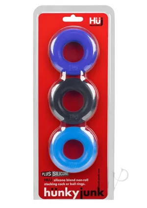 Huj3 3Pk C-Ring Blue Multi
