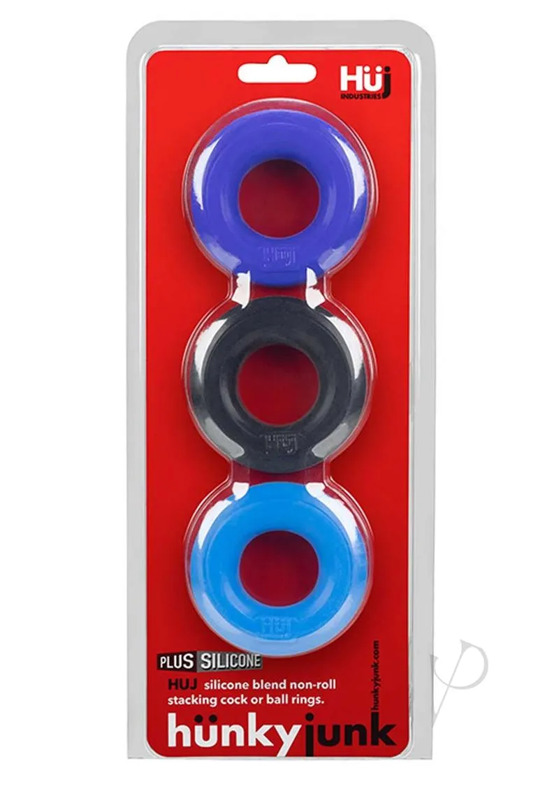 Huj3 3Pk C-Ring Blue Multi