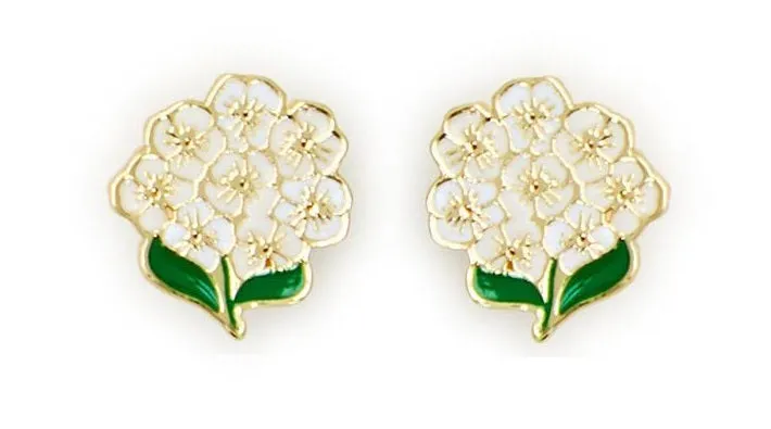 Hydrangea Flower Earrings