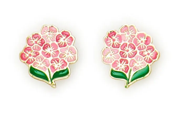 Hydrangea Flower Earrings