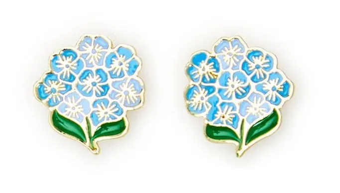 Hydrangea Flower Earrings