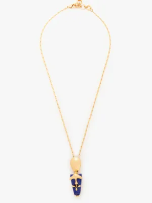 Iconic Sculpt Blue Neckace