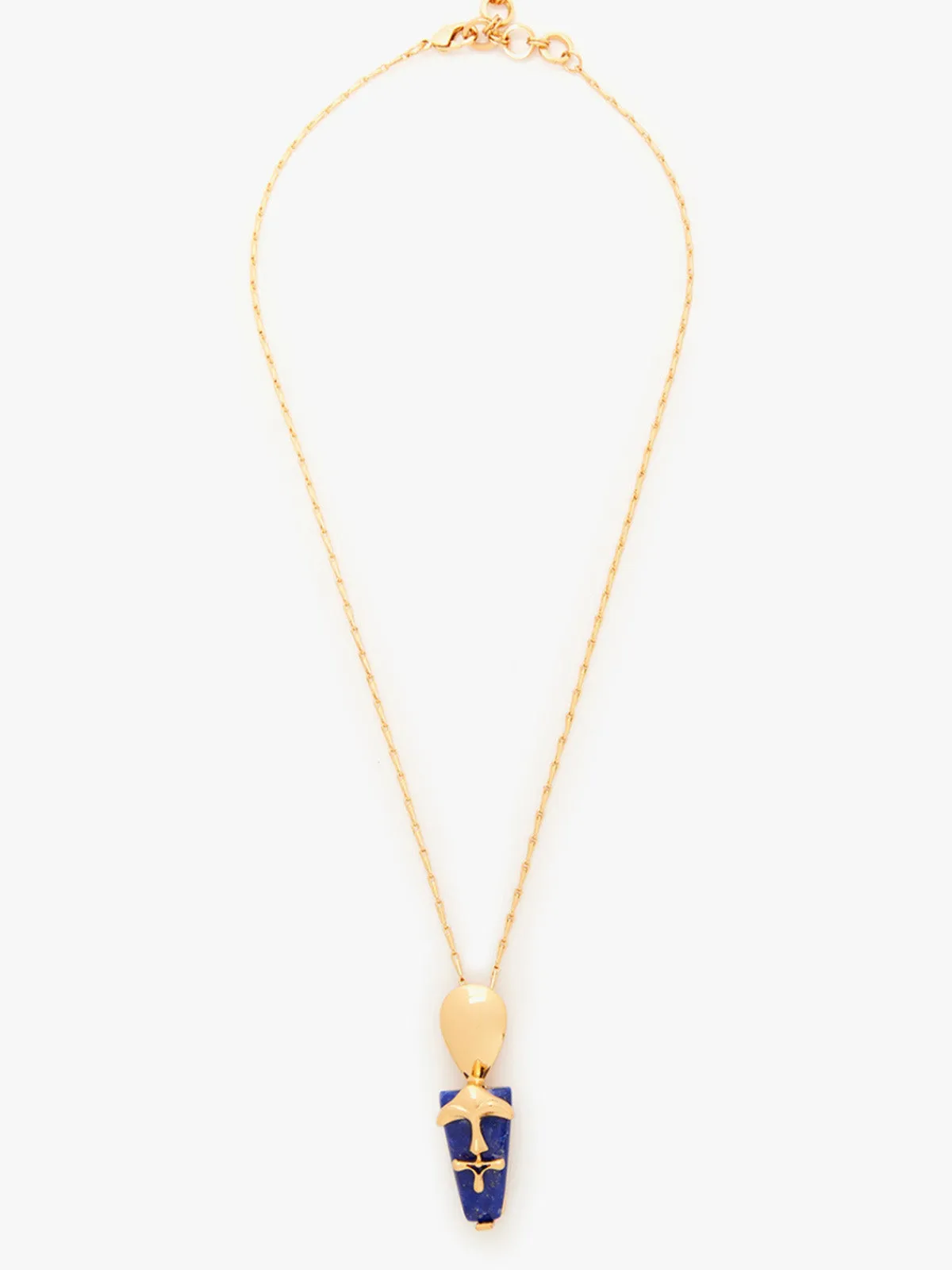 Iconic Sculpt Blue Neckace