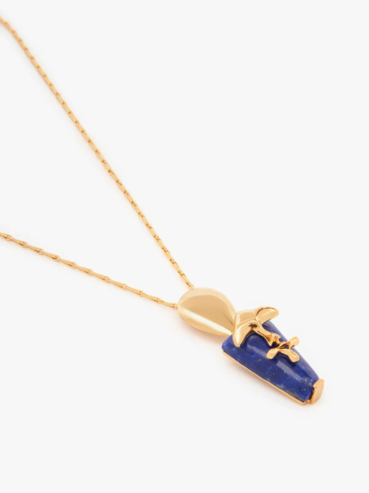 Iconic Sculpt Blue Neckace