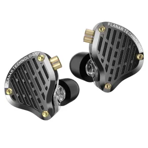 In-Ear 13.2MM Planar Driver Wired Earphones - HiFi Bass Monitor Earbuds, Sport Wired Headset