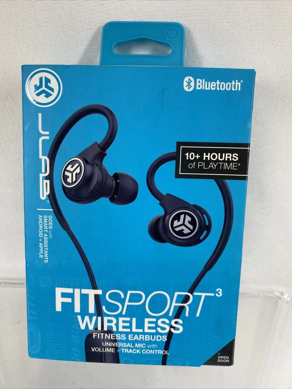 JLab Audio - Fit Sport Fitness Earbuds Wireless In-Ear Headphones Black Hang