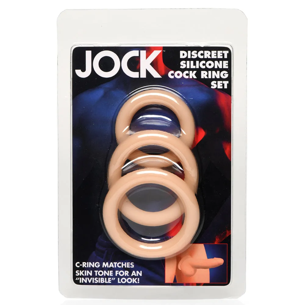 Jock Discreet Silicone Cock Ring Set in Light