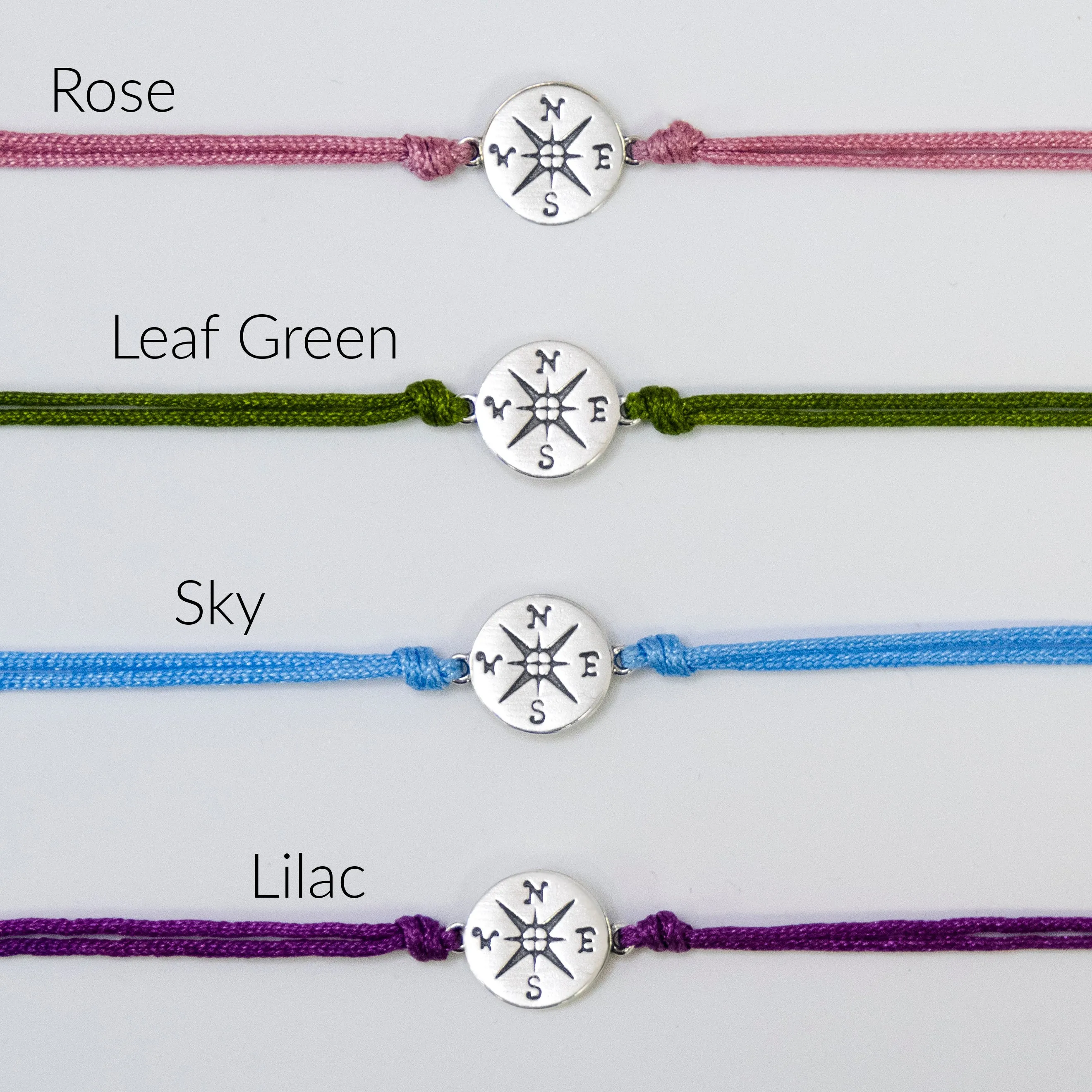 journey compass cord bracelet • i would be lost without you