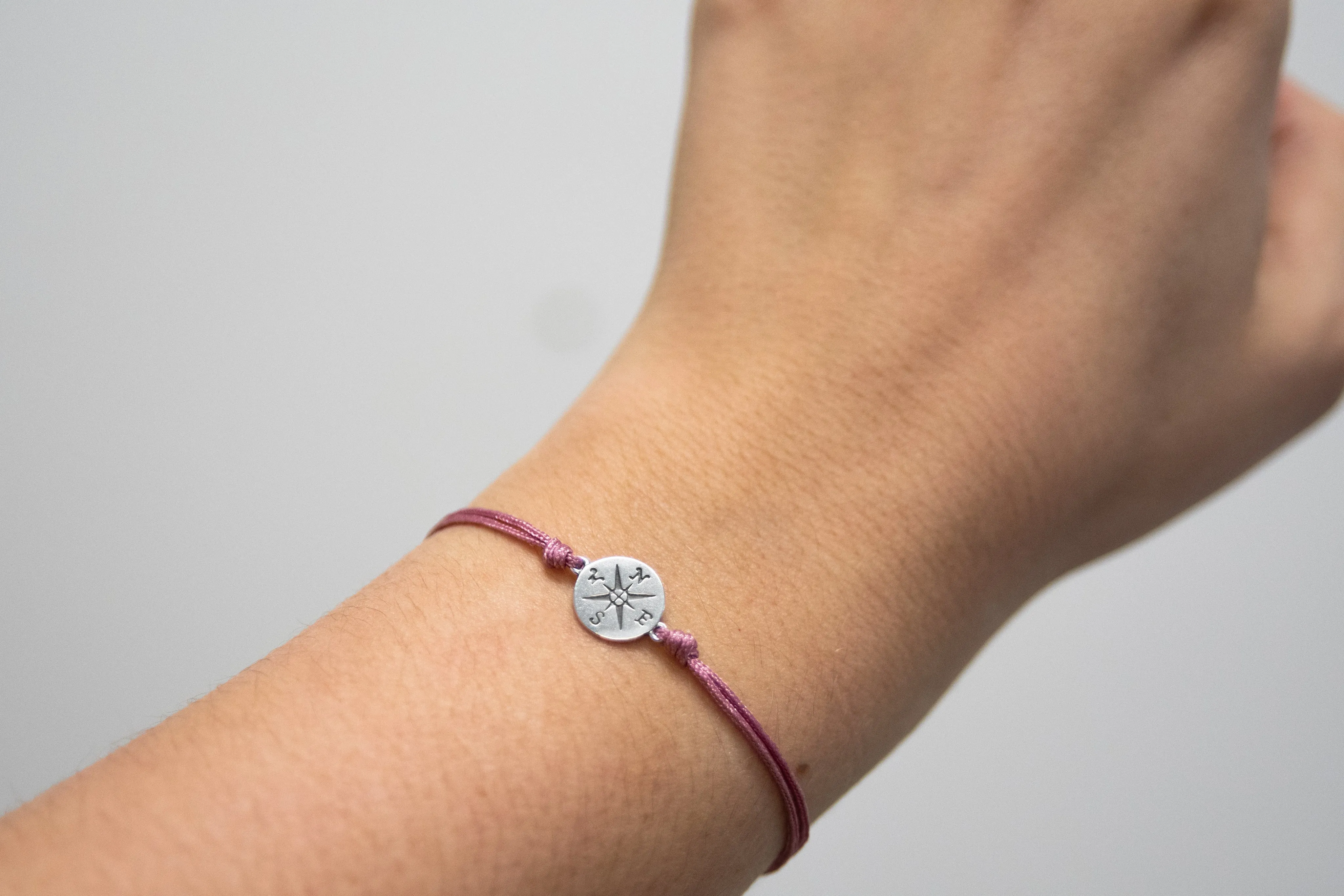 journey compass cord bracelet set • connected by heart