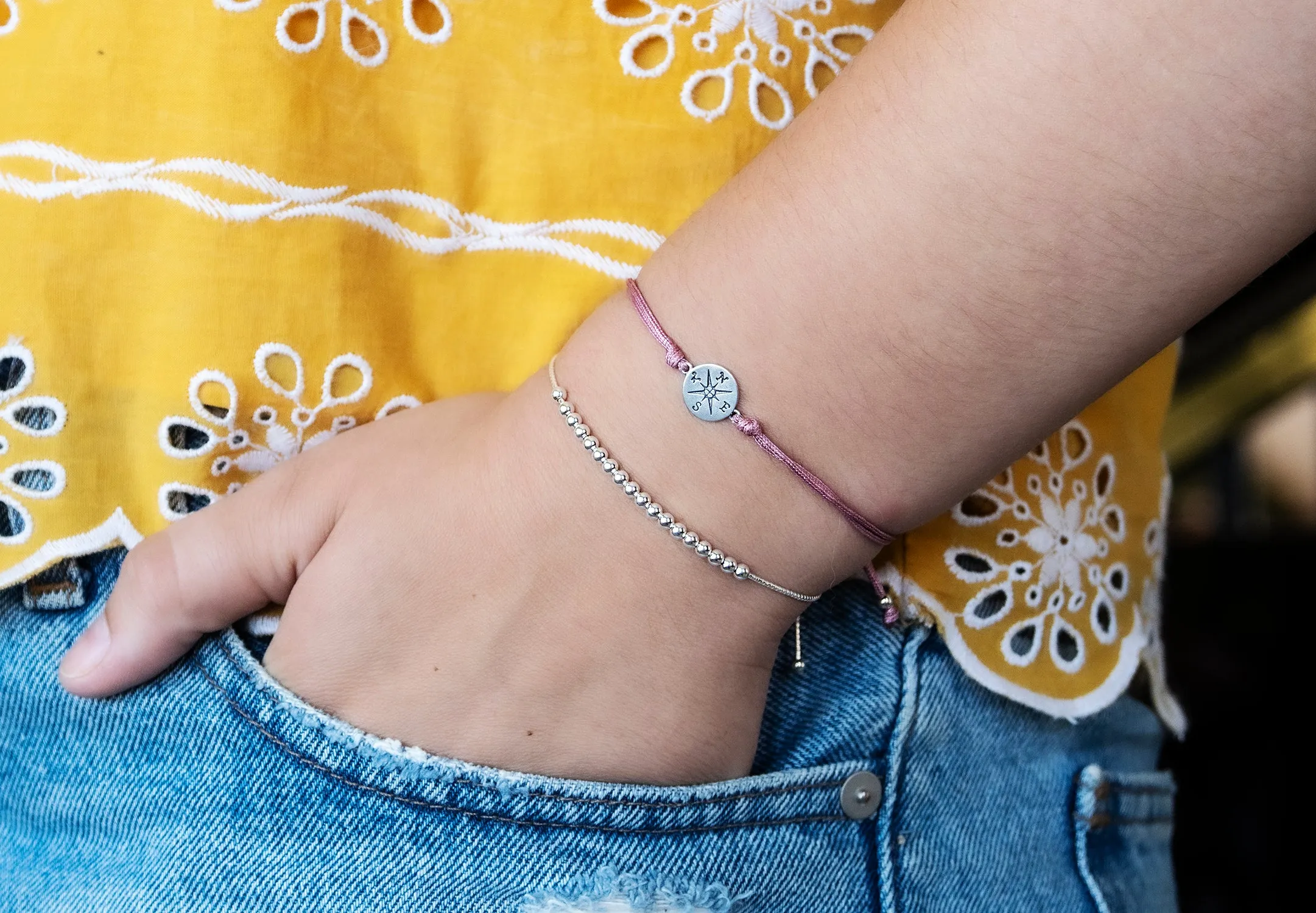 journey compass cord bracelet • wherever you are