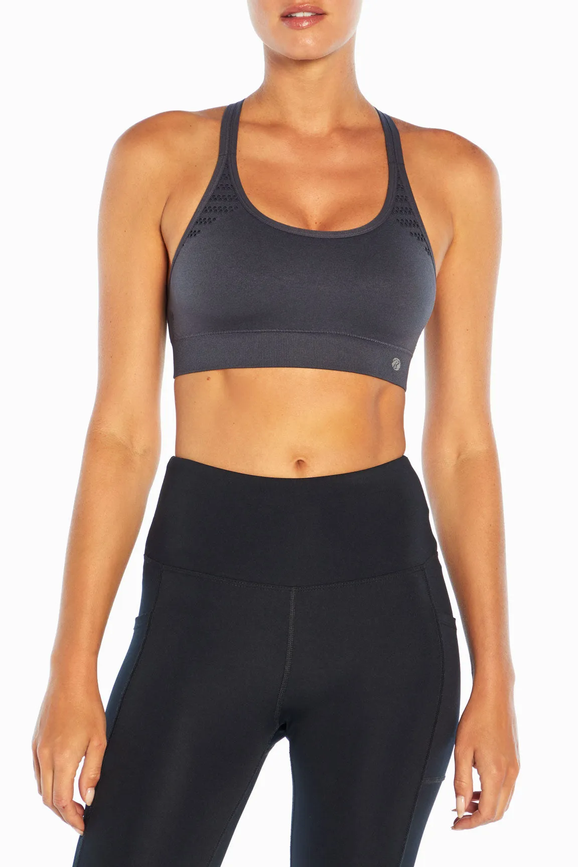 Kira Seamless Sport Bra (Ebony)