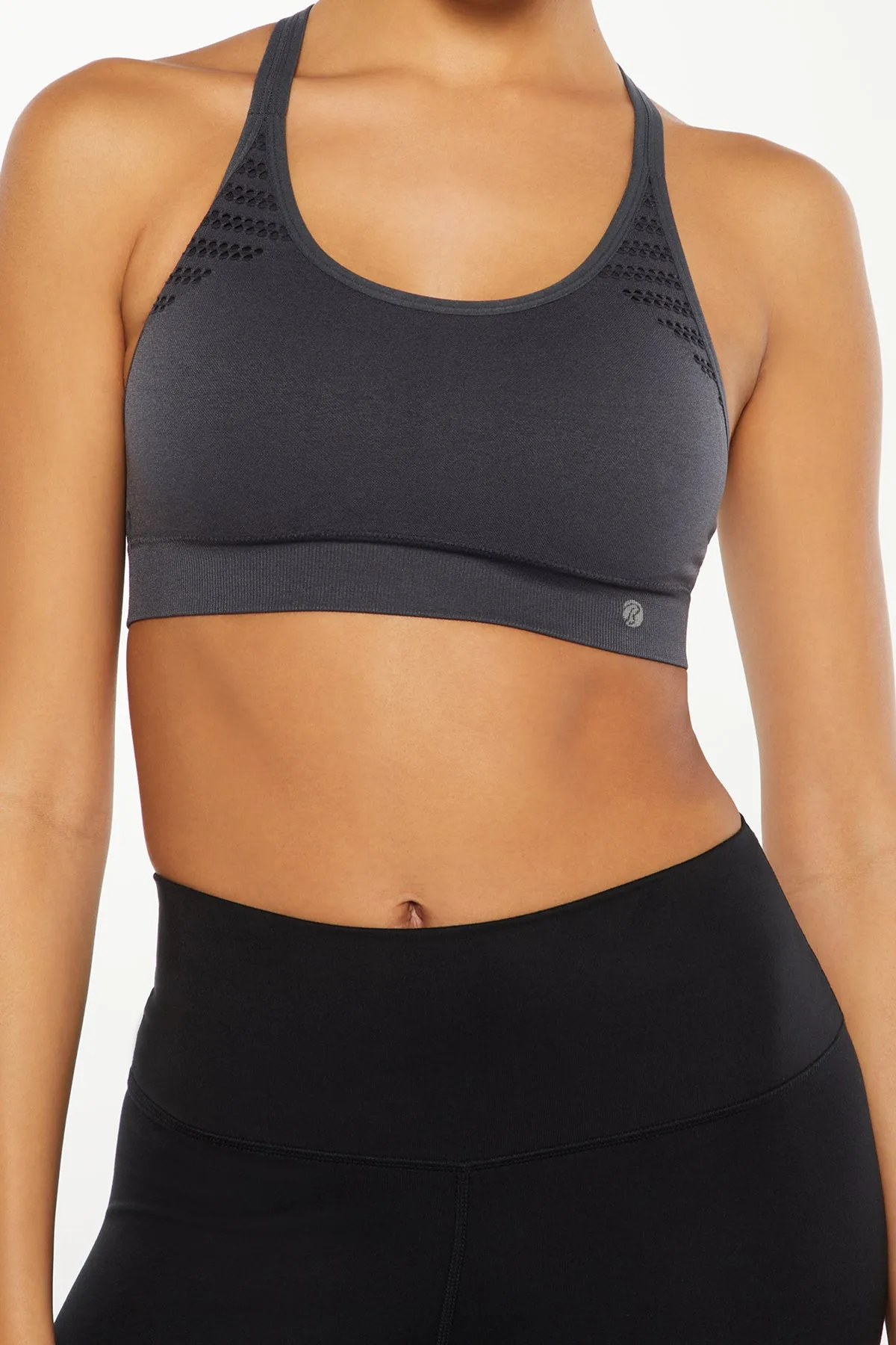Kira Seamless Sport Bra (Ebony)