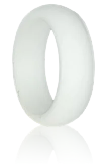 Ladies Active Silicone Ring - White (Click to choose size)