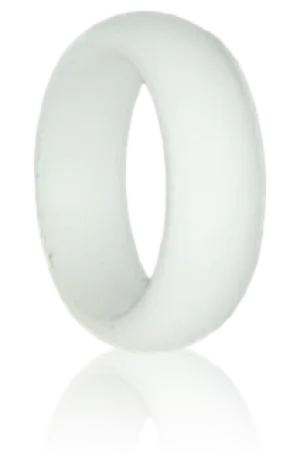 Ladies Active Silicone Ring - White (Click to choose size)