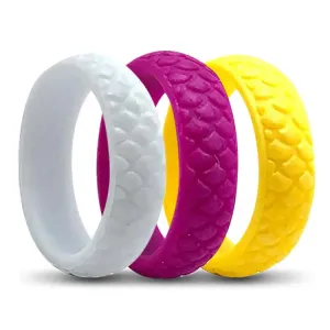 Ladies Birthstone Silicone 3 Pack