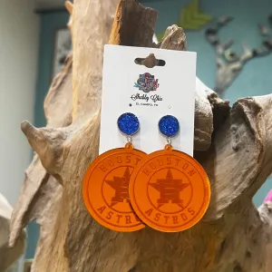 Large Round Team Earrings