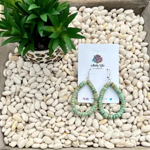 Light Green Turquoise Earrings