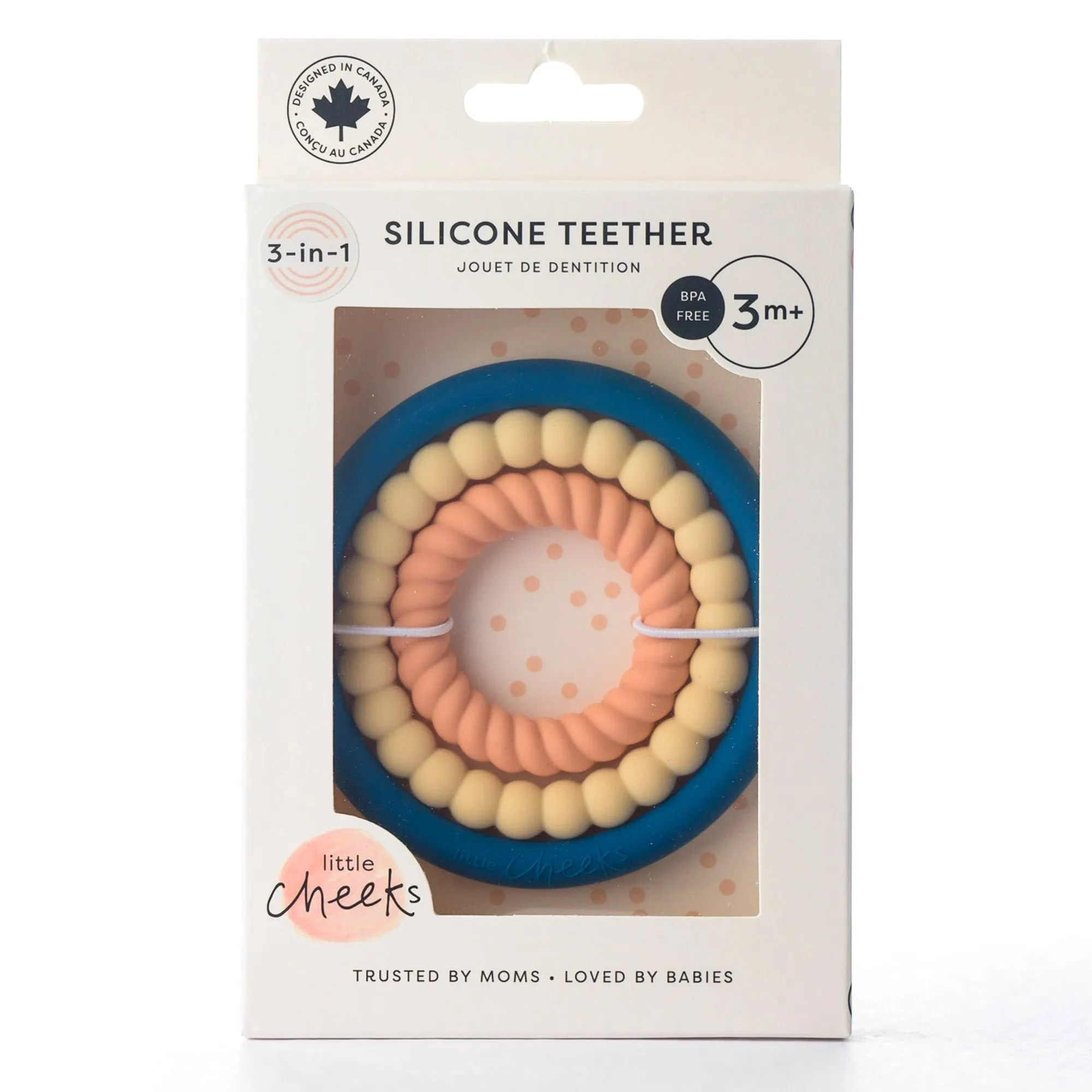 Little Cheeks 3-in-1 Trio Rings Teether