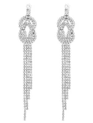 Love Knot Rhinestone Earrings