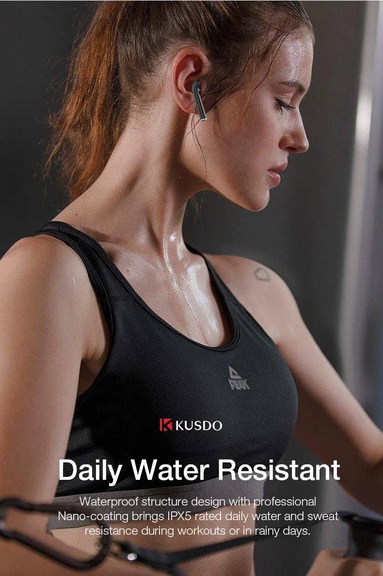 Luxury  Led Wireless Headphones HiFi Stereo Earbuds Bluetooth Earphone Headset For Android and iOS Phones