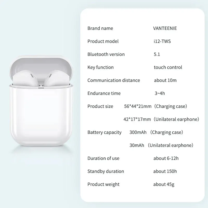 M2 ANC Wireless Earphones 42dB Noise Cancelling Bluetooth 5.3 TWS Earbuds 4-mic ENC HD Call Headphones 30H Playtime