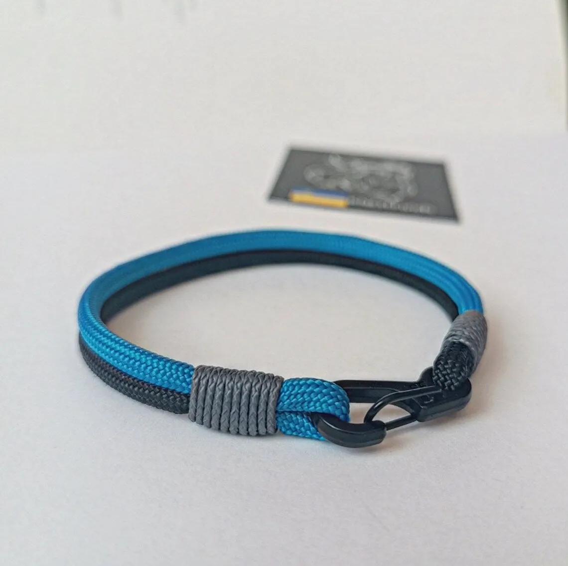 Marine bracelet. Sea regatta bangle. Sailing bracelet. Extreme durable. Bangle rope.