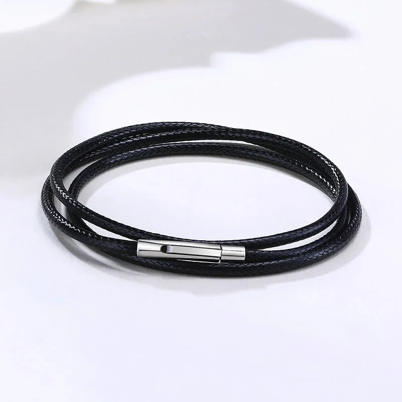 MEN'S LEATHER NECKLACES
