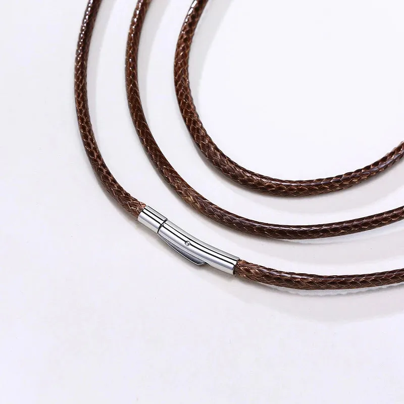 MEN'S LEATHER NECKLACES