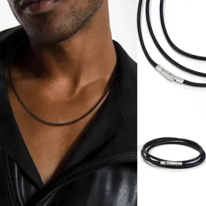 MEN'S LEATHER NECKLACES