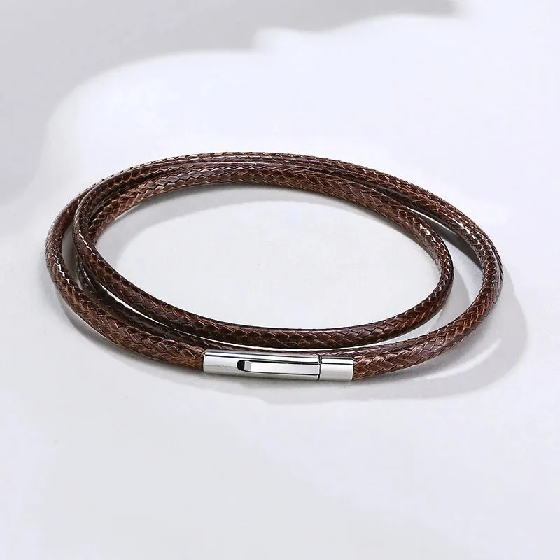 MEN'S LEATHER NECKLACES