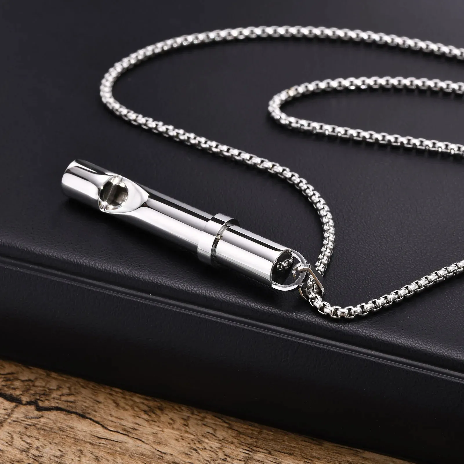 Men's Outdoor Emergency Whistle Necklaces